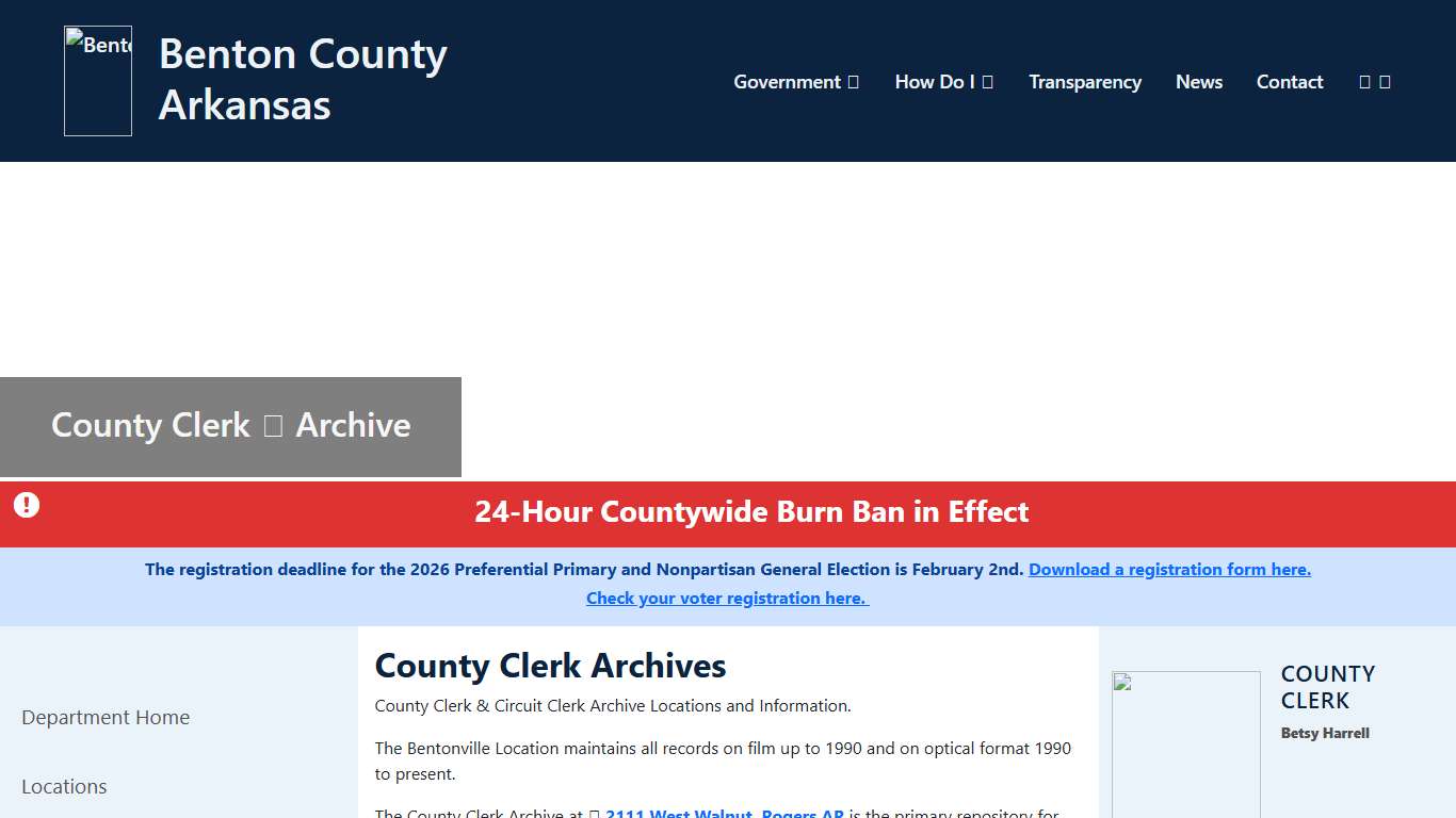 Archive - County Clerk